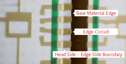 Photo : Photo detectors PCB edge circuit picture